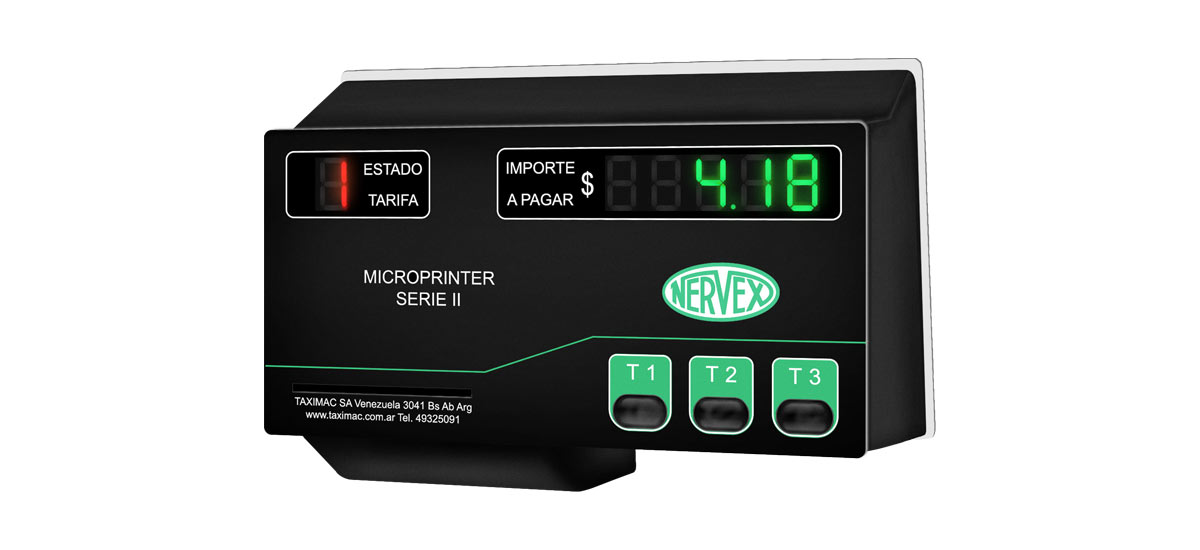 Reloj taxímetro Nervex Microprinter Serie II